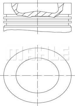 MAHLE 028 PI 00139 001 - Pistone www.autoricambi360.it