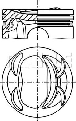 MAHLE 028 PI 00131 000 - Pistone www.autoricambi360.it