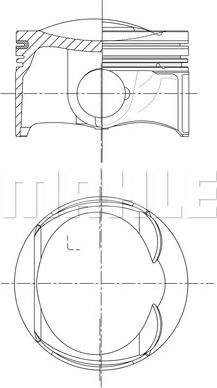 MAHLE 028 PI 00132 000 - Pistone www.autoricambi360.it