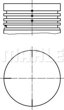 MAHLE 022 04 00 - Pistone www.autoricambi360.it