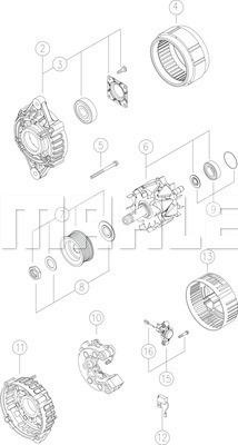 MAHLE MG 253 - Alternatore www.autoricambi360.it