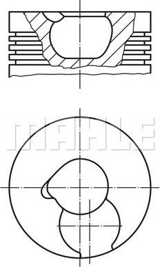MAHLE 228 05 00 - Pistone www.autoricambi360.it