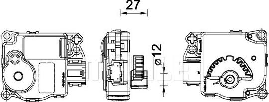 MAHLE AA 59 000P - Regolatore, Valvola miscelazione www.autoricambi360.it