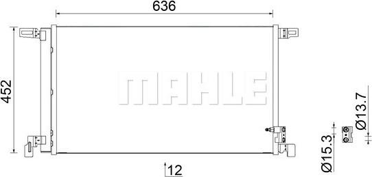 MAHLE AC 952 000S - Condensatore, Climatizzatore www.autoricambi360.it