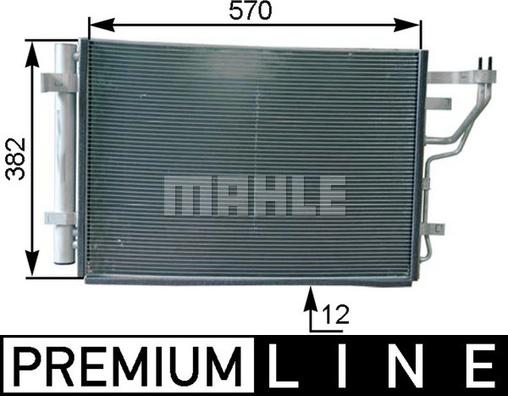 MAHLE AC 442 000P - Condensatore, Climatizzatore www.autoricambi360.it