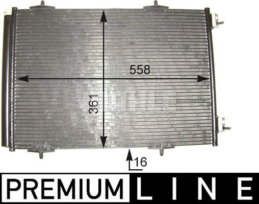 MAHLE AC 466 000P - Condensatore, Climatizzatore www.autoricambi360.it