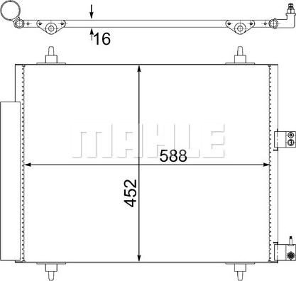 MAHLE AC 515 000S - Condensatore, Climatizzatore www.autoricambi360.it