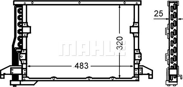 MAHLE AC 512 000S - Condensatore, Climatizzatore www.autoricambi360.it