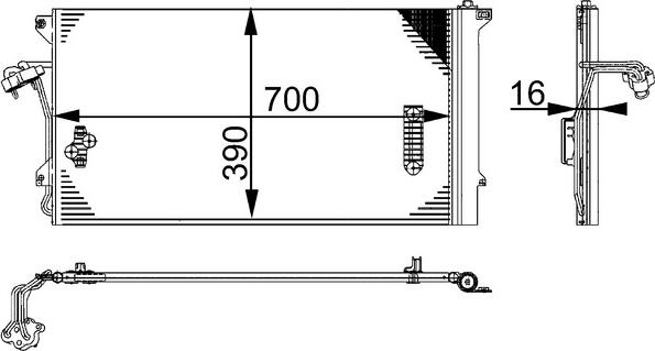MAHLE AC 659 000S - Condensatore, Climatizzatore www.autoricambi360.it