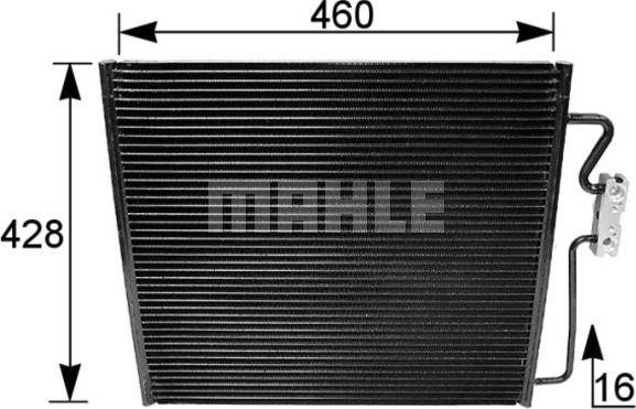 MAHLE AC 154 001S - Condensatore, Climatizzatore www.autoricambi360.it