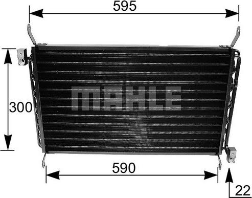 MAHLE AC 161 000S - Condensatore, Climatizzatore www.autoricambi360.it