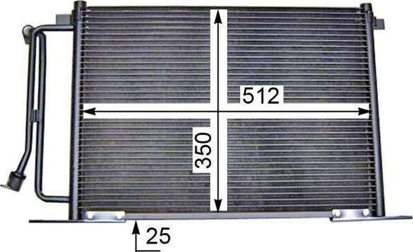 MAHLE AC 183 000S - Condensatore, Climatizzatore www.autoricambi360.it
