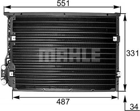 MAHLE AC 177 000S - Condensatore, Climatizzatore www.autoricambi360.it