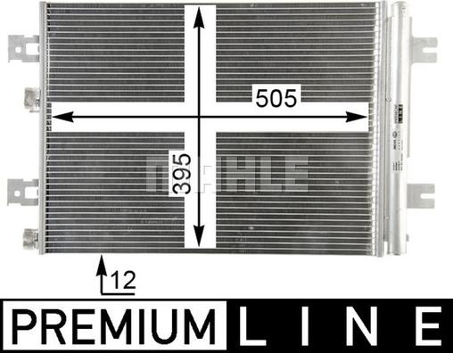 MAHLE AC 858 000P - Condensatore, Climatizzatore www.autoricambi360.it