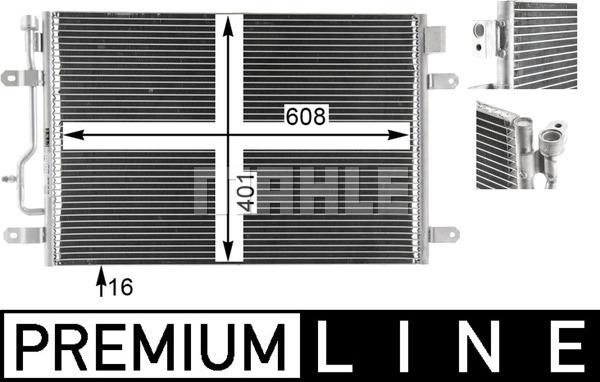 MAHLE AC 807 000P - Condensatore, Climatizzatore www.autoricambi360.it