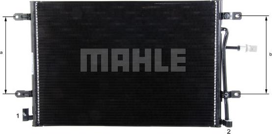 MAHLE AC 812 000P - Condensatore, Climatizzatore www.autoricambi360.it