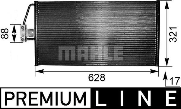 MAHLE AC 266 000P - Condensatore, Climatizzatore www.autoricambi360.it