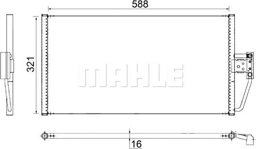 MAHLE AC 266 000S - Condensatore, Climatizzatore www.autoricambi360.it