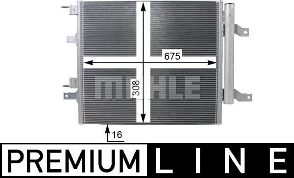 MAHLE AC 268 000P - Condensatore, Climatizzatore www.autoricambi360.it
