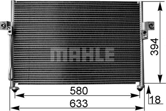 MAHLE AC 262 000S - Condensatore, Climatizzatore www.autoricambi360.it