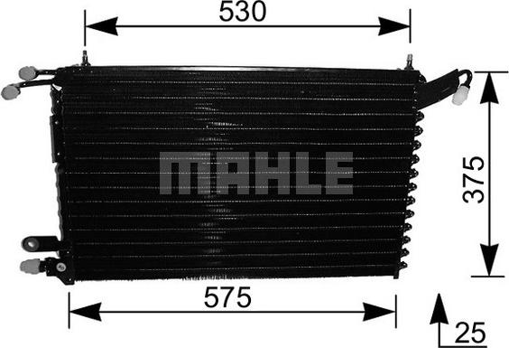 MAHLE AC 215 000S - Condensatore, Climatizzatore www.autoricambi360.it