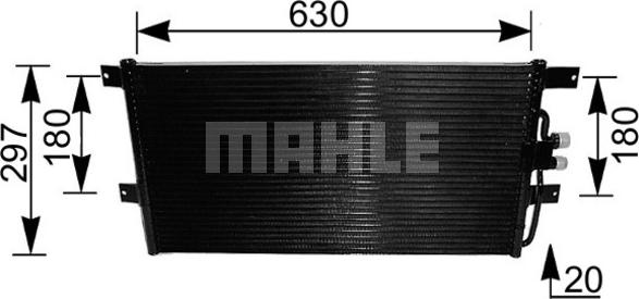 MAHLE AC 217 000S - Condensatore, Climatizzatore www.autoricambi360.it