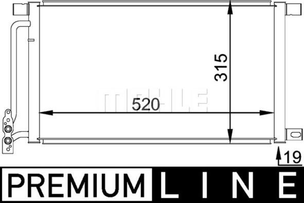 MAHLE AC 235 000P - Condensatore, Climatizzatore www.autoricambi360.it