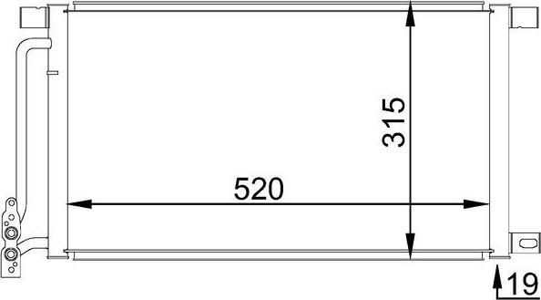 MAHLE AC 235 001S - Condensatore, Climatizzatore www.autoricambi360.it