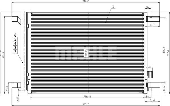 MAHLE AC 272 000S - Condensatore, Climatizzatore www.autoricambi360.it