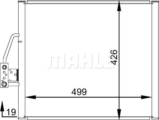 MAHLE AC 277 000S - Condensatore, Climatizzatore www.autoricambi360.it