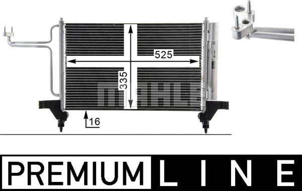 MAHLE AC 790 000P - Condensatore, Climatizzatore www.autoricambi360.it