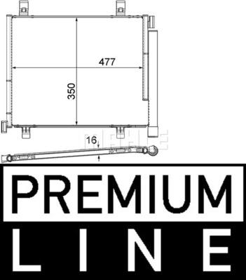 MAHLE AC 747 000P - Condensatore, Climatizzatore www.autoricambi360.it