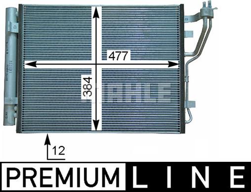 MAHLE AC 709 000P - Condensatore, Climatizzatore www.autoricambi360.it