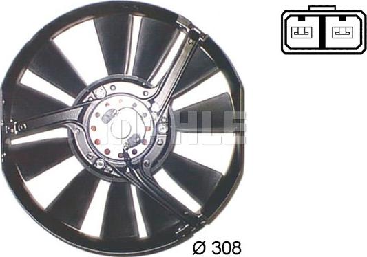 MAHLE ACF 2 000S - Ventola, Condensatore climatizzatore www.autoricambi360.it