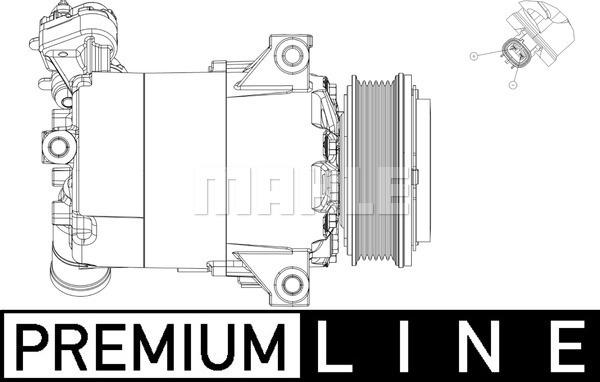 MAHLE ACP 556 000P - Compressore, Climatizzatore www.autoricambi360.it