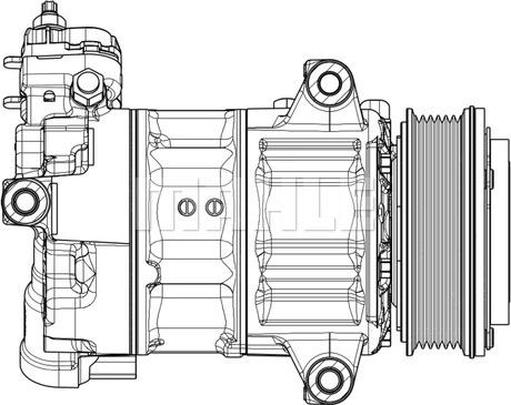 MAHLE ACP 654 000P - Compressore, Climatizzatore www.autoricambi360.it