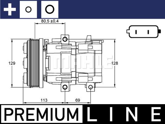 MAHLE ACP 101 000P - Compressore, Climatizzatore www.autoricambi360.it