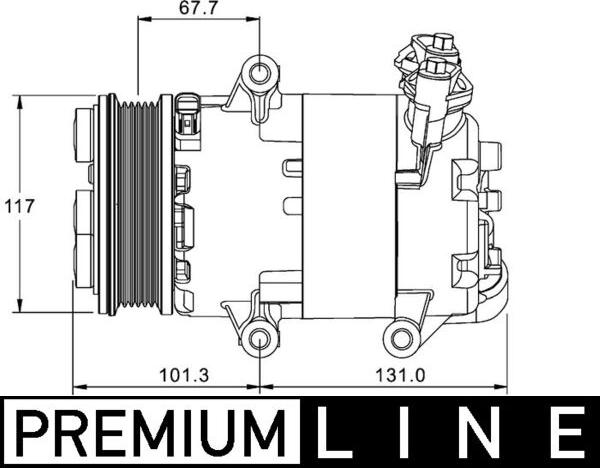 MAHLE ACP 1330 000P - Compressore, Climatizzatore www.autoricambi360.it