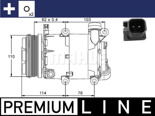 MAHLE ACP 864 000P - Compressore, Climatizzatore www.autoricambi360.it