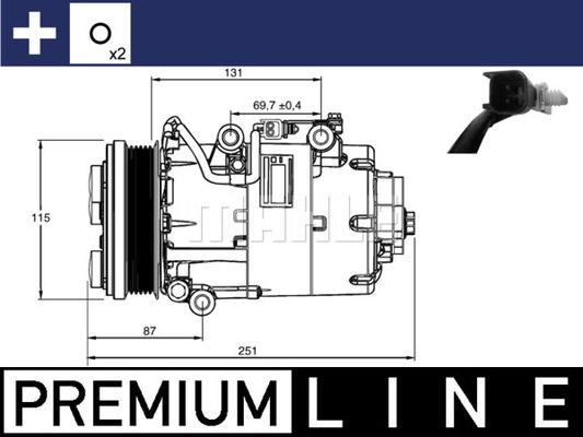 MAHLE ACP 868 000P - Compressore, Climatizzatore www.autoricambi360.it