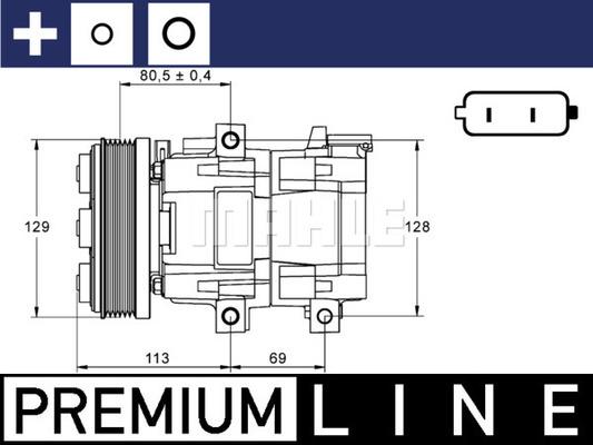 MAHLE ACP 88 000P - Compressore, Climatizzatore www.autoricambi360.it