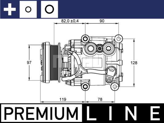 MAHLE ACP 22 000P - Compressore, Climatizzatore www.autoricambi360.it