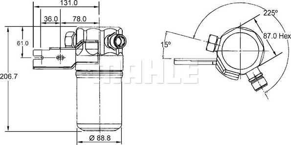 MAHLE AD 42 000S - Essiccatore, Climatizzatore www.autoricambi360.it