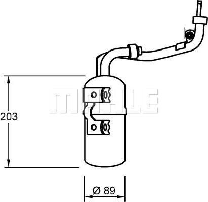 MAHLE AD 277 000S - Essiccatore, Climatizzatore www.autoricambi360.it