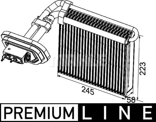MAHLE AE 99 000P - Evaporatore, Climatizzatore www.autoricambi360.it