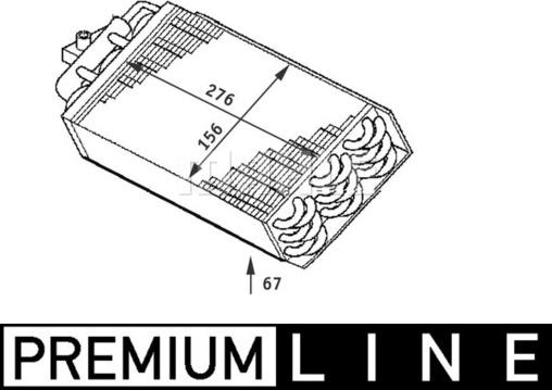 MAHLE AE 64 000P - Evaporatore, Climatizzatore www.autoricambi360.it