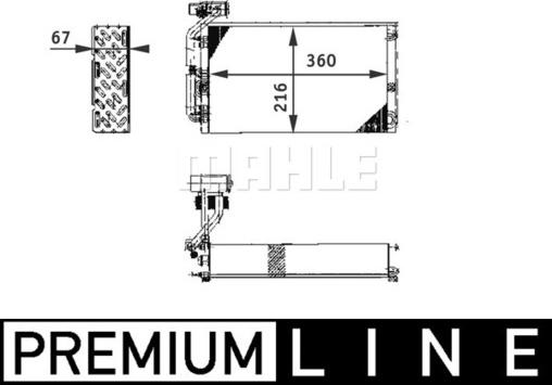 MAHLE AE 61 000P - Evaporatore, Climatizzatore www.autoricambi360.it