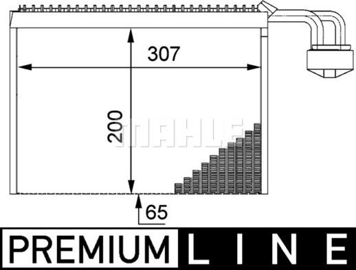 MAHLE AE 63 000P - Evaporatore, Climatizzatore www.autoricambi360.it