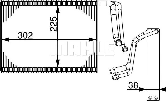 MAHLE AE 143 000S - Evaporatore, Climatizzatore www.autoricambi360.it