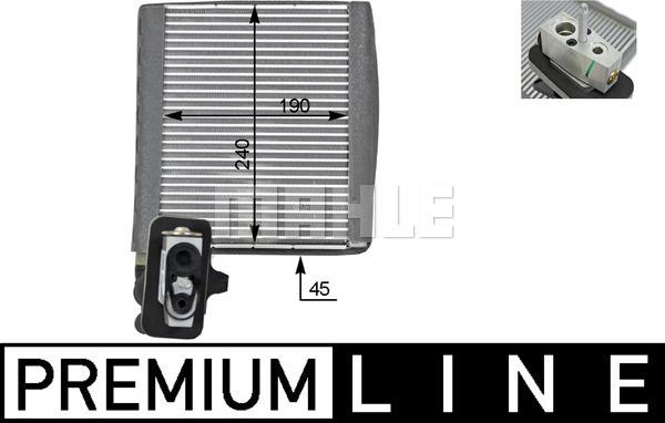 MAHLE AE 119 000P - Evaporatore, Climatizzatore www.autoricambi360.it